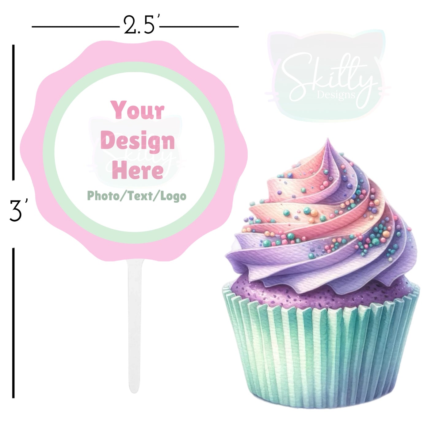 Cup Cake Topper