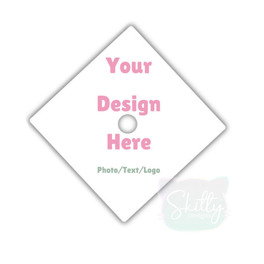 Customizable Graduation Topper w Flowers