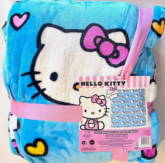 HK Queen Blue Rainbow Blanket