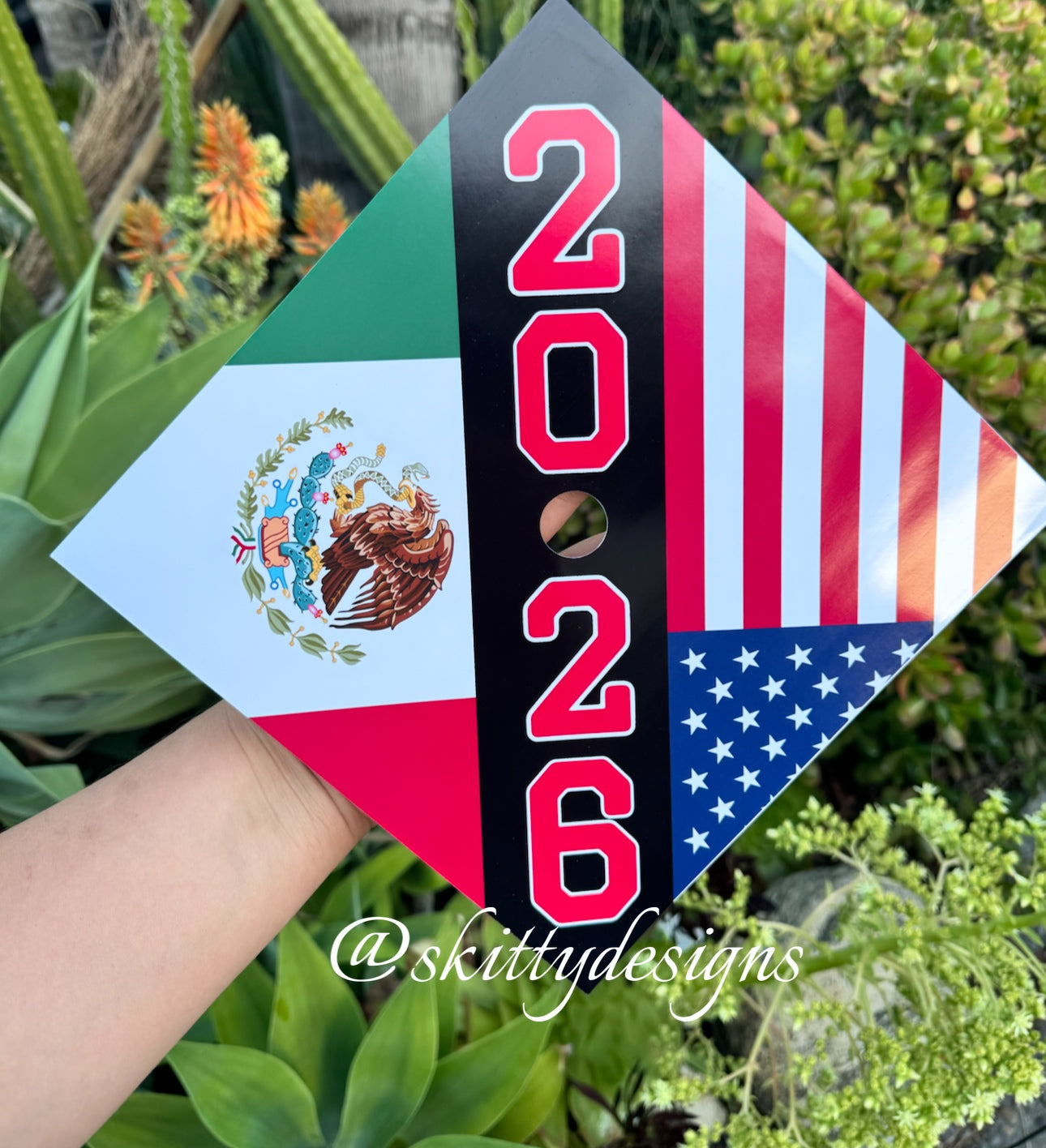 Flag Graduation Topper